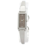Gucci Watches Quartz 109 Stainless Steel Silver GG square face Brown dial