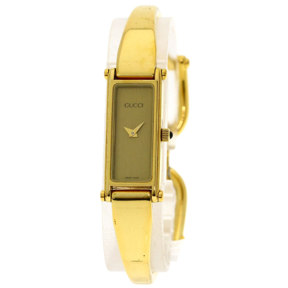 Gucci Watches Quartz 1500L Gold Plated gold Square face gold dial