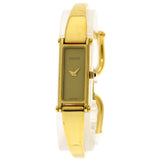 Gucci Watches Quartz 1500L Gold Plated gold Square face gold dial