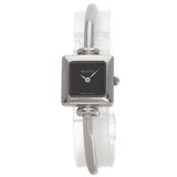 Gucci Watches Quartz 1900L Stainless Steel Silver Square face bangle black dial