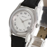 Gucci Watches Quartz 5500L Stainless Steel Silver Round face Silver dial