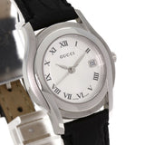 Gucci Watches Quartz 5500L Stainless Steel Silver Round face Silver dial