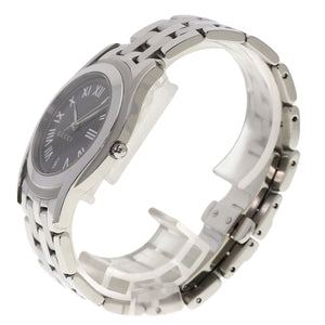 Gucci Watches Quartz 5500M Stainless Steel Silver Round face gray dial