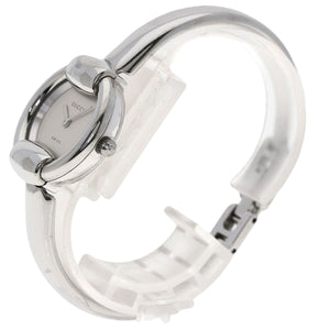 Gucci Watches Quartz 1400L Stainless Steel Silver Round face Silver dial