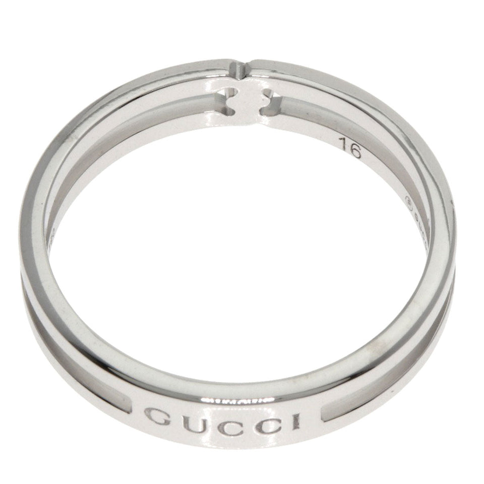 Gucci Ring K18WG Silver Infinity #16