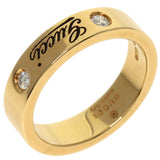 Gucci Ring 18K Yellow Gold gold Icon Print 2P Diamond #5