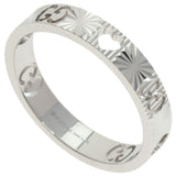 Gucci Ring K18WG Silver Icon Heart #21