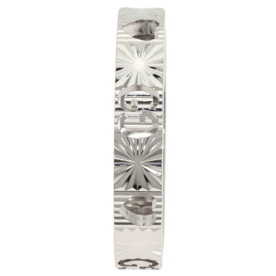 Gucci Ring K18WG Silver Icon Heart #21