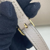 Nano Belt Grained Calfskin Beige GHW