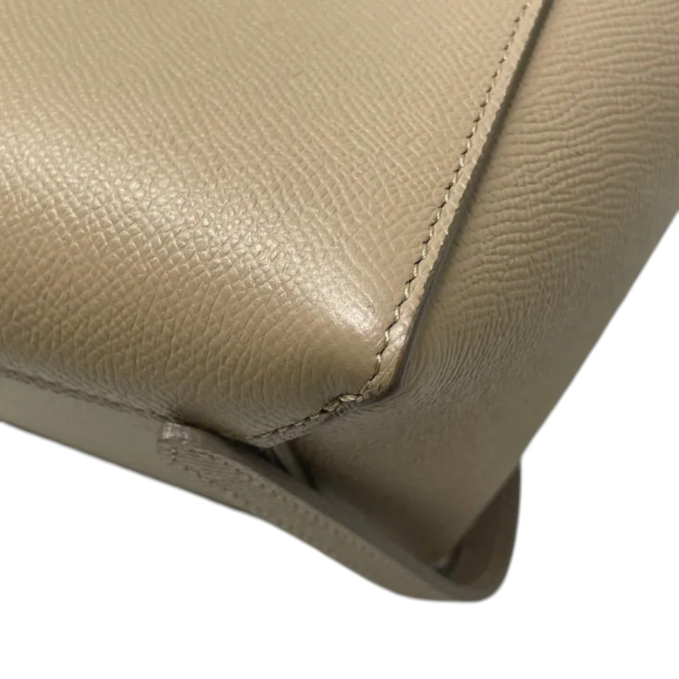 Nano Belt Grained Calfskin Beige GHW