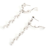 Chanel 18K White Gold Comete Star Diamond Earrings
