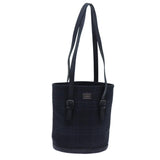 Luxury Burberry Nova Check Shoulder Bag Canvas Navy Auth 72748