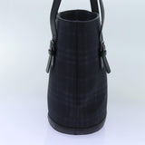 Luxury Burberry Nova Check Shoulder Bag Canvas Navy Auth 72748