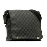 Louis Vuitton Monogram Eclipse District MM Shoulder Bag Black Men's
