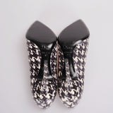 Christian Dior Classic Houndstooth Stiletto 10 cm Pumps 37 with Beige Insole
