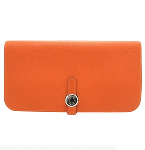 Hermes Dogon Orange Wallet