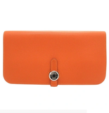 Hermes Dogon Orange Wallet