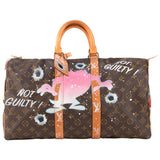 Louis Vuitton Travel bag 45 Monogram customized "Fucking Taz" by PatBo