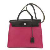 Hermes Handbag Towar Officche Brown Herbag Zip PM SilverMetal