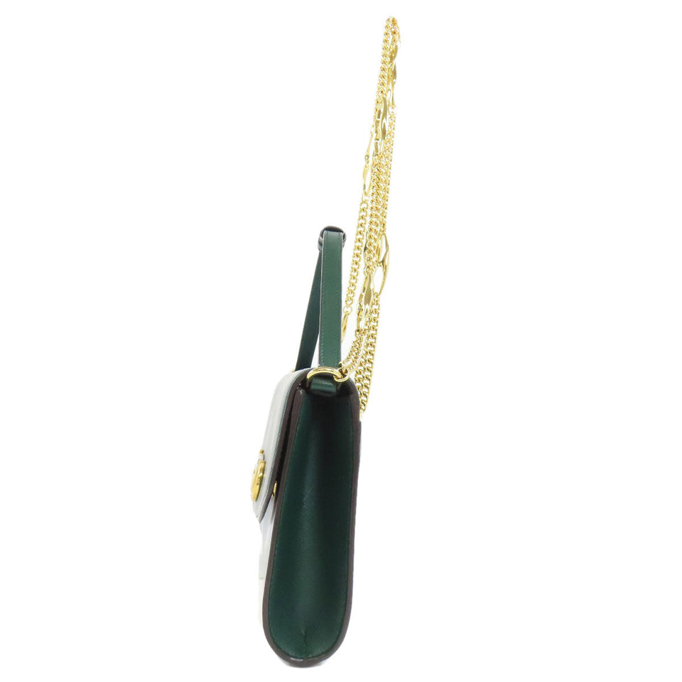 Gucci Handbag 572375 Calfskin green Zumi ChainShoulder