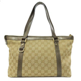 Gucci Tote Bag 141470 canvas Brown Abbey GG pattern