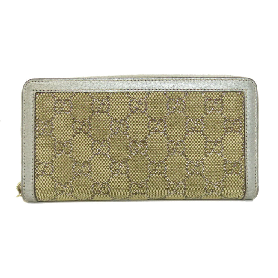 Gucci Long Wallet Purse 224252 canvas Brown GG