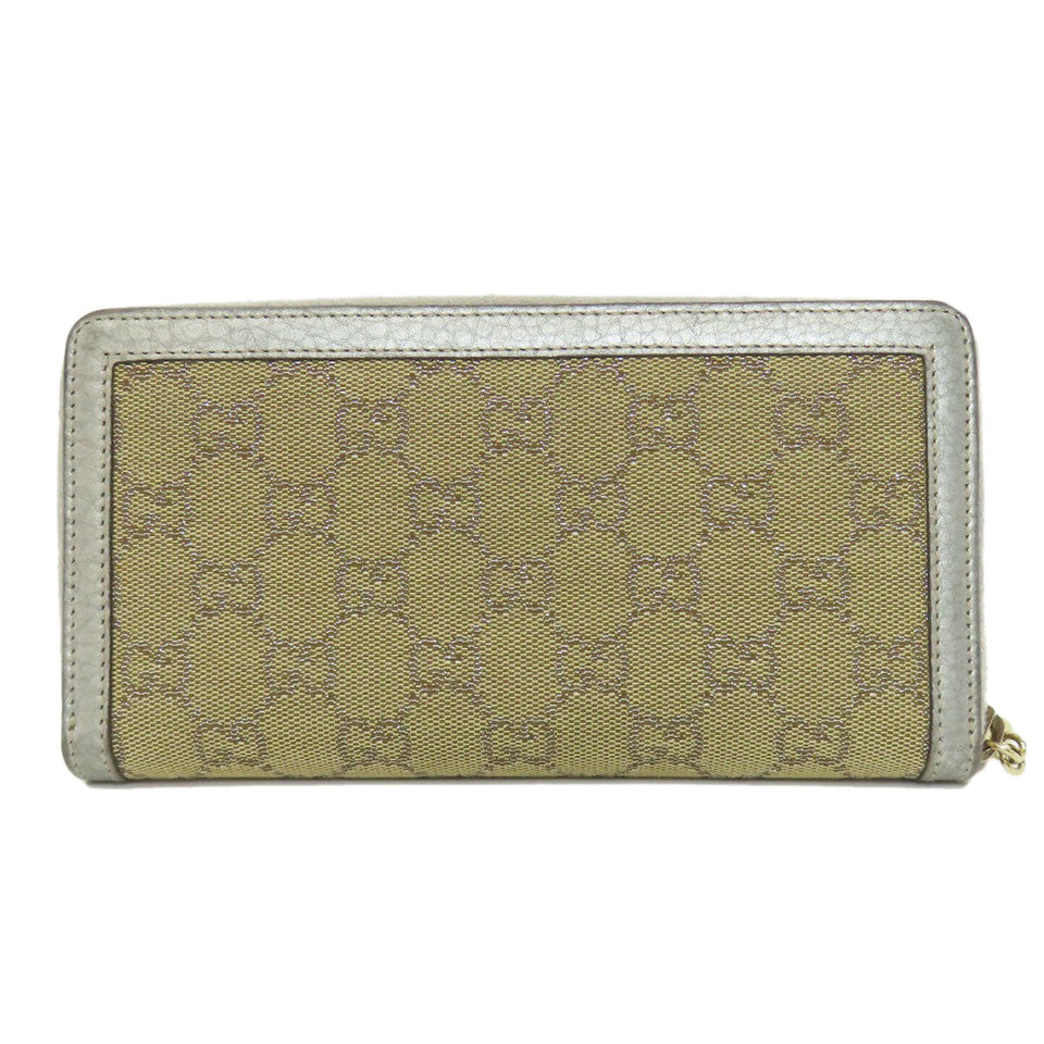 Gucci Long Wallet Purse 224252 canvas Brown GG
