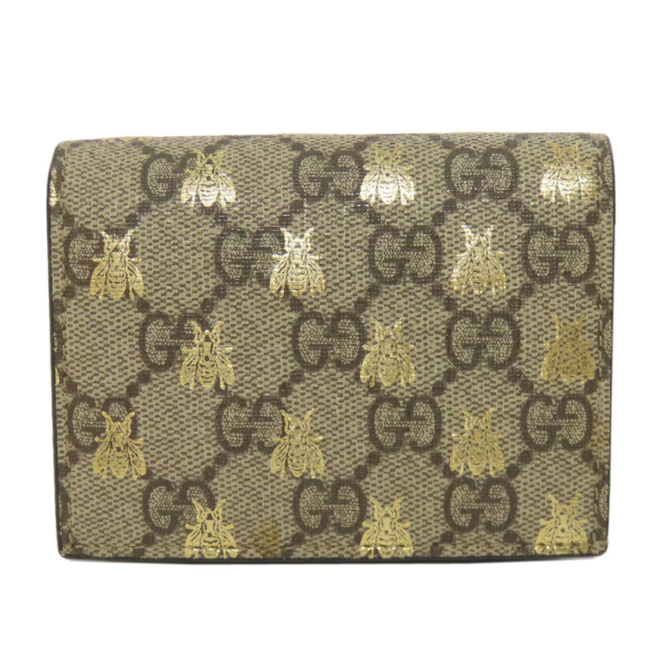 Gucci Bifold Wallet 508757 PVC Brown GG Supreme B
