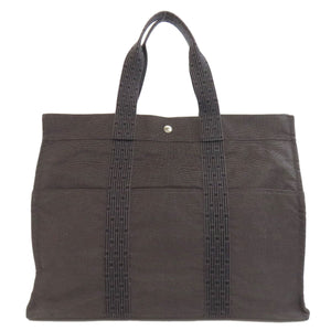 Hermes Tote Bag canvas gray Her LineGM