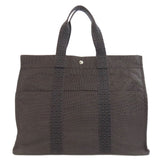 Hermes Tote Bag canvas gray Her LineGM