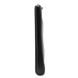 Hermes Clutch bag leather black stripe mens