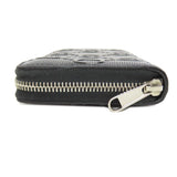Gucci Long Wallet Purse 625558 PVC black Zip Around GG Embossed