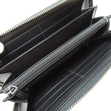 Gucci Long Wallet Purse 625558 PVC black Zip Around GG Embossed