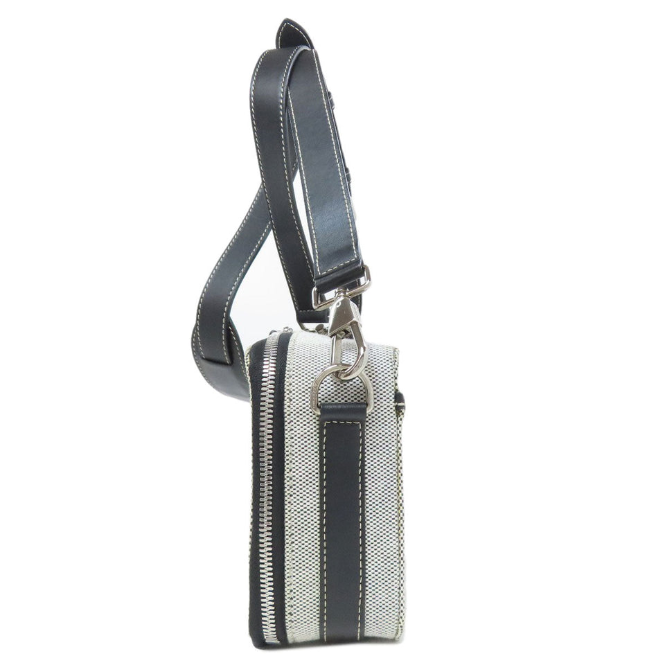 Burberry Shoulder Bag canvas gray logo