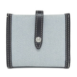 Burberry Bifold Wallet canvas blue logo Women