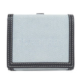 Burberry Bifold Wallet canvas blue logo Women