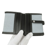 Burberry Bifold Wallet canvas blue logo Women