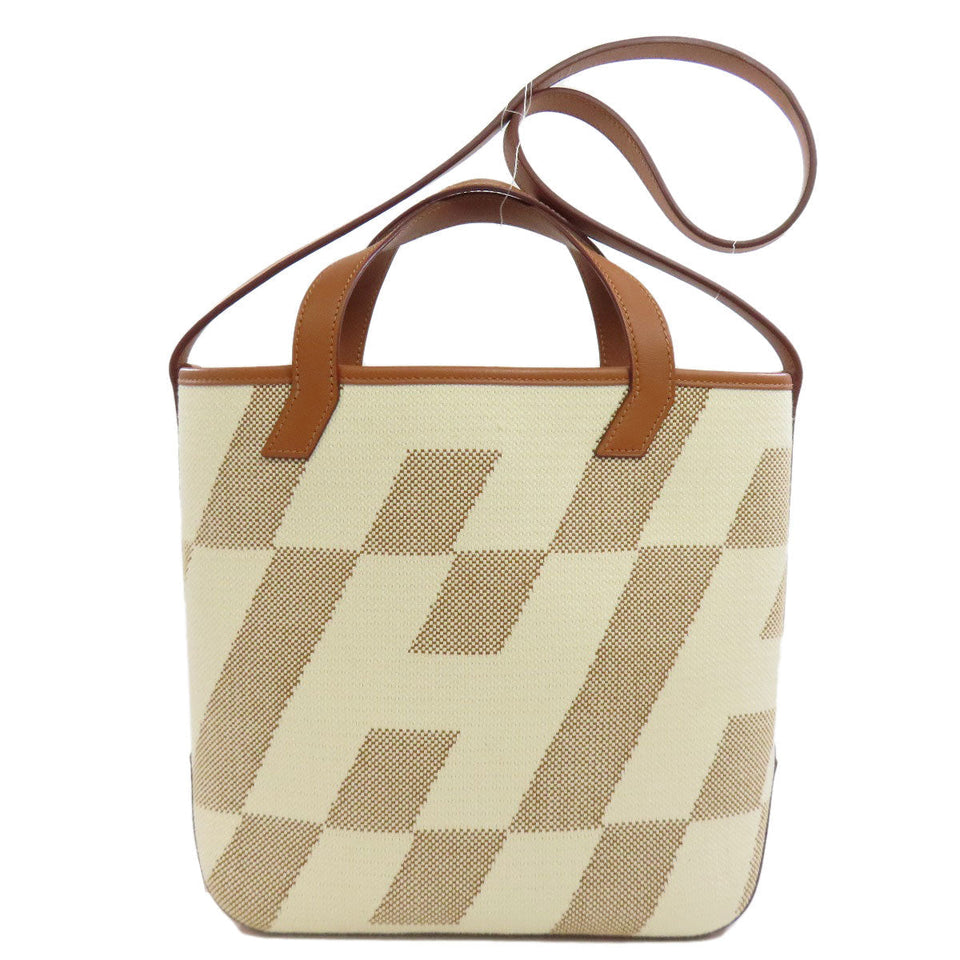 Hermes Handbag canvas Brown Ambie PM Women