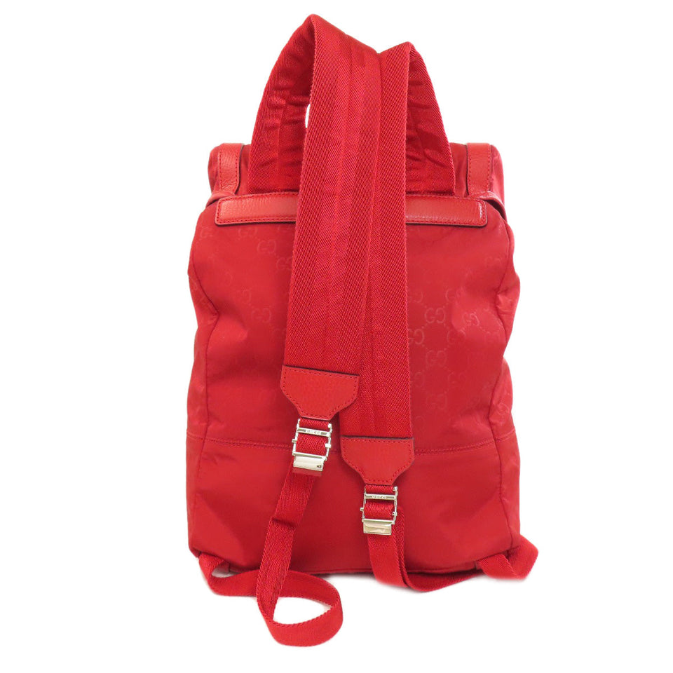 Gucci Backpack 510336 Nylon Red GG