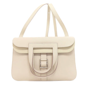 Hermes Handbag Taurillon Clemence white Arzan 31 SilverMetal