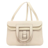 Hermes Handbag Taurillon Clemence white Arzan 31 SilverMetal
