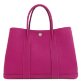 Hermes Handbag Country purple Garden Party TPM SilverMetal Women