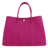 Hermes Handbag Country purple Garden Party TPM SilverMetal Women