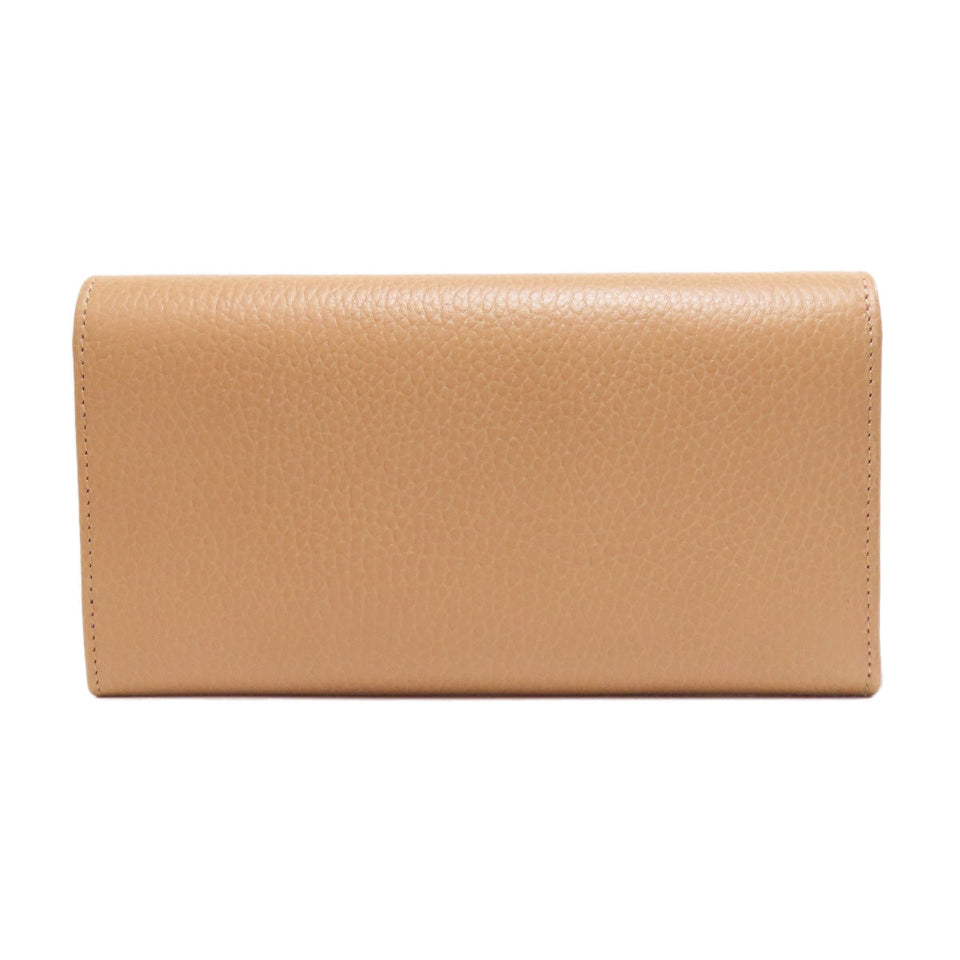 Gucci Long Wallet Purse 615524 leather beige Interlocking G outlet Women