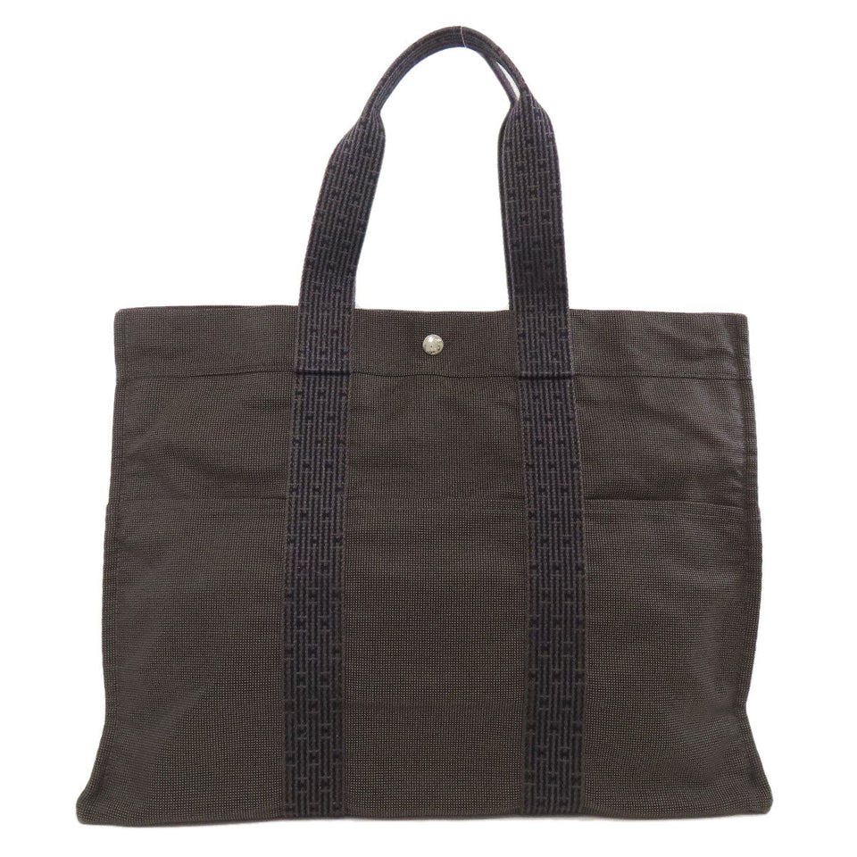 Hermes Handbag canvas gray Her LineGM