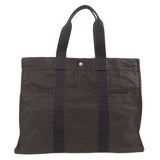 Hermes Handbag canvas gray Her LineGM