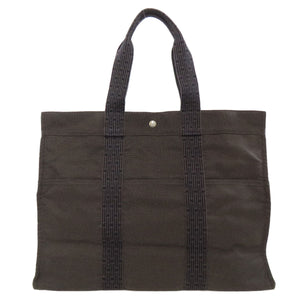 Hermes Handbag canvas gray Her LineGM
