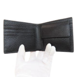 Gucci Bifold Wallet 428725 leather black GG Marmont Women