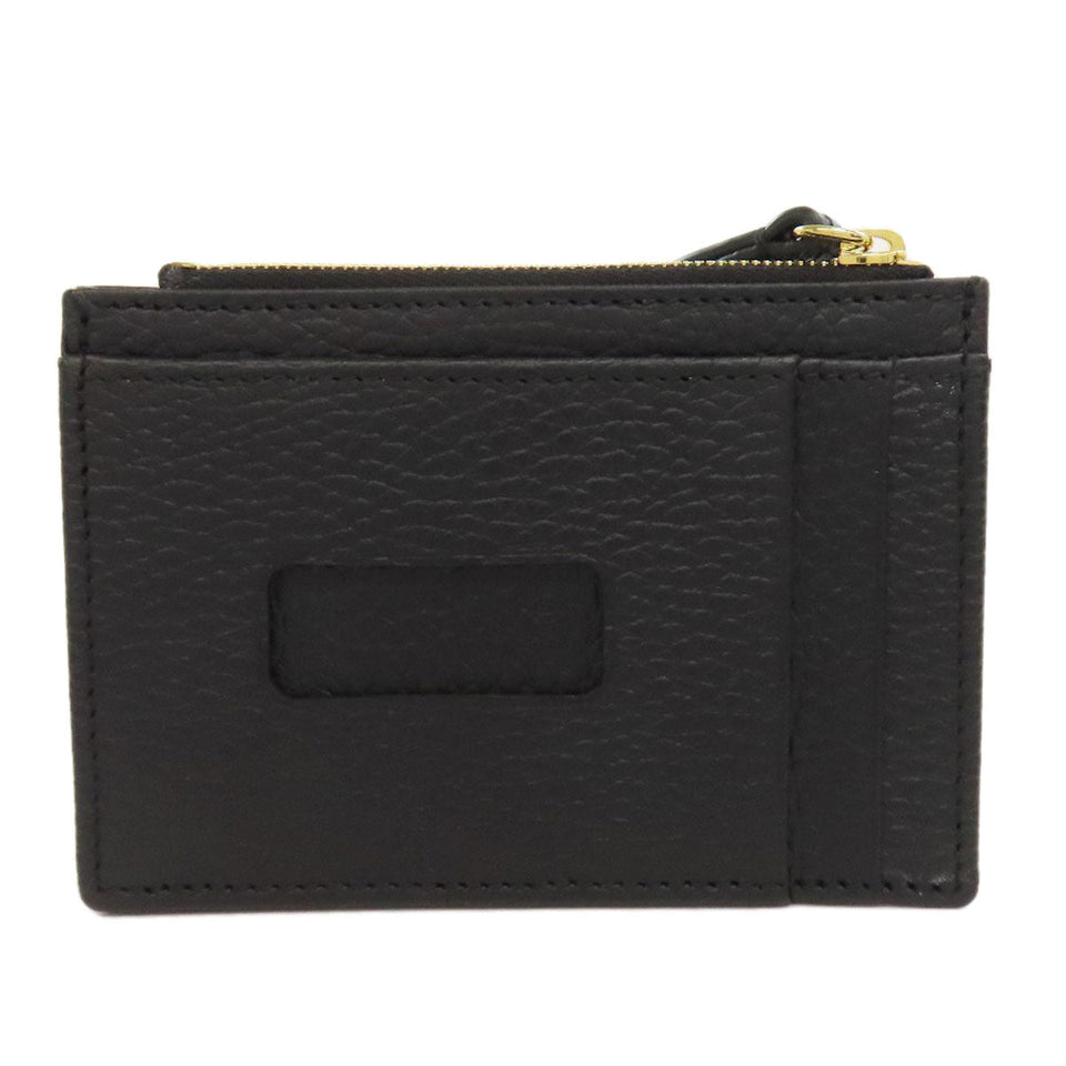 Gucci Coin case 574804 leather black GG Marmont Double G Women