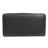 Gucci Long Wallet Purse 700484 leather black Zip Around Horsebit Women